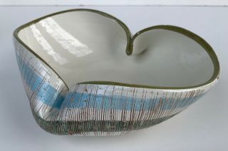 Vintage Bitossi Aldo Londi Seta Bowl Mid Century Modern Art Pottery Italy 3