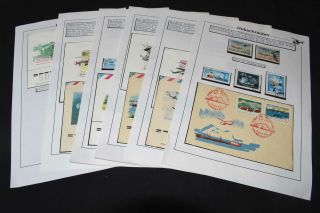 Russia Helicopter Mail & Thematics On Pages,  99p Start