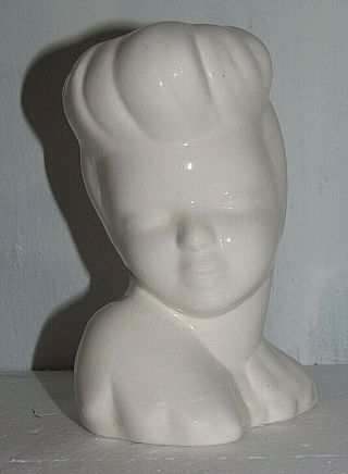 Unique Creations American 8 Vintage Look Plain Small 6 " Tall Lady Head Vase