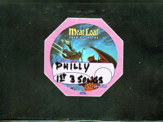 Meat Loaf - Tour " 93 - 94 - 95 " Photo Pass Satin