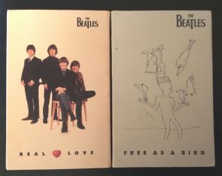 2 Beatles Cassette Singles Vintage Real Love As A Bird
