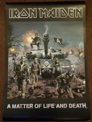 Iron Maiden Poster - A Matter Of Life And Death Rare