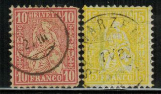 Switzerland 62,  63 1881