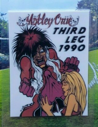 Motley Crue Third Leg 1990 Tour Laminate Backstage Pass