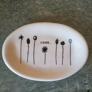 Rae Dunn Home Floral Plate Magenta Exclusive