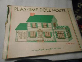 Vintage Ww Ii Era Built Rite Doll House Kit Set 28 Style 12