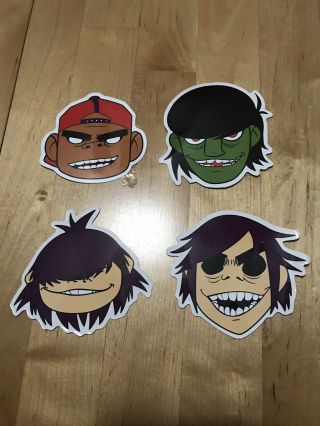 Gorillaz - 4 Sticker Set,  Blur,  Del The Funky Homosapien