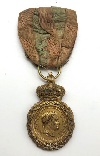 Ca 1856 French St Helena Medal Commemorating Napoleon I