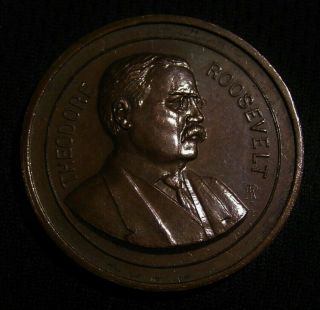 Scarce 1920 Teddy Theodore Roosevelt Soldier Author Hunter Adam Pietz Medal