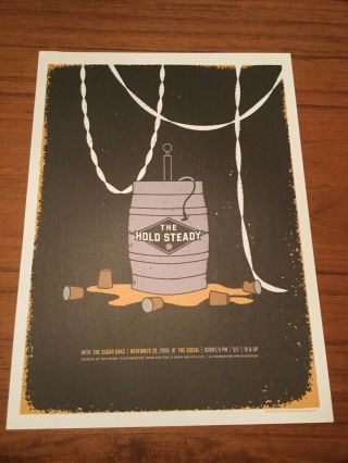 Concert Poster Print The Hold Steady 11x14 Band Music Rare Art Alternative Rock
