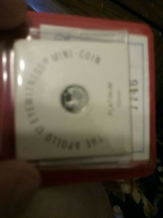 The Apollo 17 Eyewitness Mini Coin,  Limited Editi. , .  999 Platinum,  Franklin