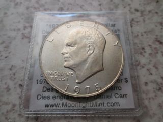 Daniel Carr 1975 Eisenhower Bicentennial 40 Silver Dollar Rare Only 123 Minted