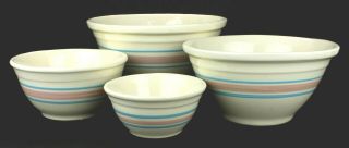 Vintage Kitchen Mixing Bowls Mccoy Pottery Set Ovenware 6 8 10 12 (692)
