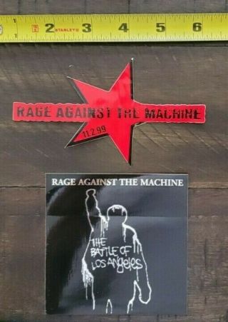 Rage Against The Machine Vintage Stickers 1999 Rare Old Stock