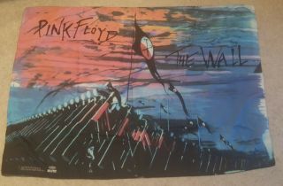 Pink Floyd The Wall Rare Flag Deluxe Concert Banner Dark Side Roger Waters Vinyl