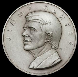 1977 Jimmy Carter Official Inauguration Committee Silver Medal Franklin