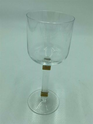 Christian Dior - Gaudron Gold Wine Glasses - Set Of Four 7 " Tall