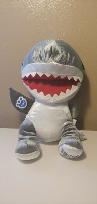 Build A Bear Shark Week 30th Anniversary Plush Stuffed Doll 15 " Grey