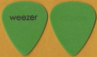 Weezer Scott Shriner Authentic 2001 Green Album Tour One Sided Green Guitar Pick