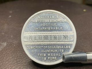 1893 Horticultural Building Aluminum Medal World Columbian Expo So Called Dollar