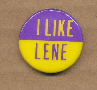 Lene Lovich I Like Lene Rare Vintage Promo Button