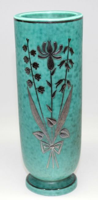 Gustavsberg Argenta 8 " Lily Of The Valley Vase 1029