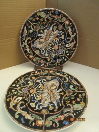 Villeroy And Boch,  Intarsia Salad Plates ; Stickers,