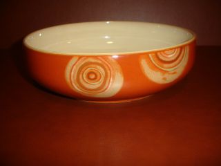 Nwt Denby Fire Chilli Large Serving Bowl Plate Pottery Stoneware China