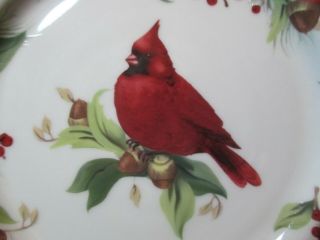 BETTER HOMES & GARDEN EXCLUSIVELY BY HOME INTERIORS RED CARDINALS BIRD 9 SALAD 3