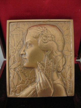 French Art Deco Bronze Medal - Agriculture - Pierre - Alexandre Morlon 1930 