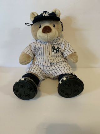 Build - A - Bear Ny Yankees Official Mlb Baseball Uniform Teddy Bear Plush 15 "
