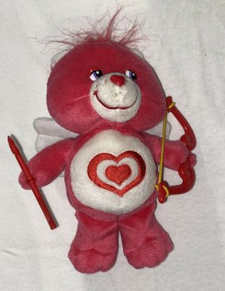 All My Heart Care Bear 7” I Love You Cupid Valentine Plush Wings Bow & Arrow