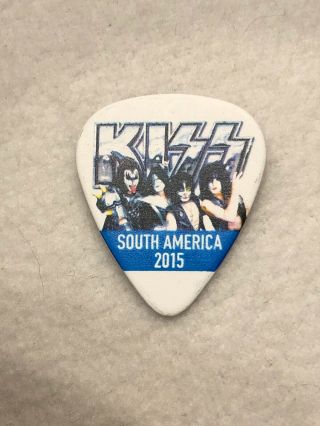 Kiss South America 2015 Tommy Thayer Tour Guitar Pick Signed 40th Rock Spaceman