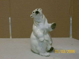 Hutschenreuther Lorenz Porcelain Polar Bear Figurine Exc Cond