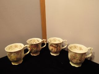 Vintage Royal Doulton Four Season Coffee/tea Mugs In Pastel Colors