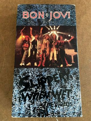 Bon Jovi - Slippery When Wet 1987 Rare Vhs Hair Metal