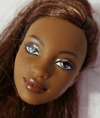 Barbie Doll Head Only For Ooak Or Custom Zodiac Signs Gemini African American Aa