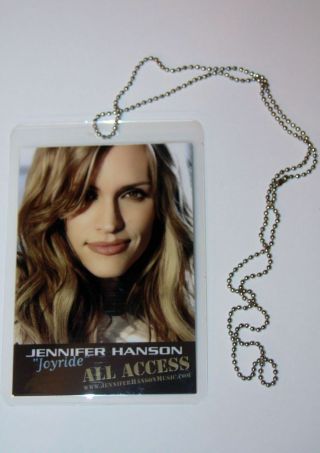 2007 Jennifer Hanson " Joyride " Cma Music Festival Promo Chain,  Card