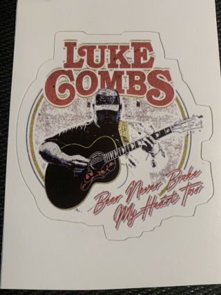 Luke Combs Decal Sticker 3 " X 3.  2 " - - Beer Concert Country Guitar