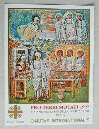 1997 Pro Terremotati Mnh Miniature Sheet From Vatican