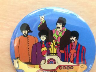 The Beatles Yellow Submarine - Button Pin 3 Inch Submarine Crew
