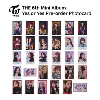 Twice - 6th Mini Album Yes Or Yes Photocard - Each Member (pre - Order Ver. )