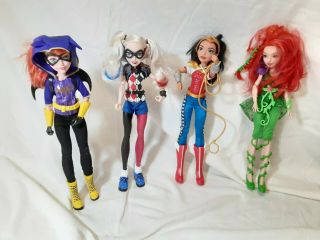 Mattel Barbie Superheros - Dc Comic Harley Quinn - Batgirl - Poison Ivy - Wonder Woman