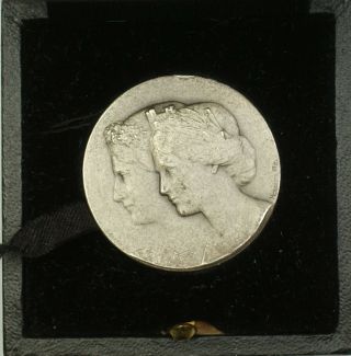 1887 Zurich Switzerland Silver Swiss Shooting Medal R1793d In Case