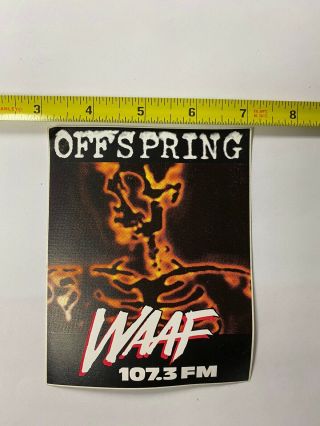 The Offspring Waaf Sticker Promo Rare