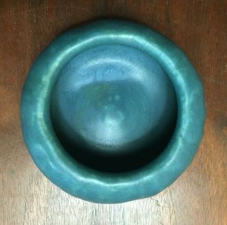 1914 Rookwood Matte Green Ohio Arts & Crafts Pottery Bowl 974d 5 " X 2 "