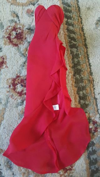 FRANKLIN VANNA WHITE RED DRESS FITS TONNER 3
