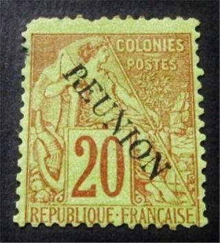Nystamps French Reunion Stamp 23 Og H $45