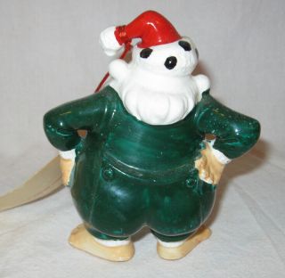 1960s Kreiss Psycho Ceramic Christmas Figurine Santa Underwear Suit in Cleaners 3