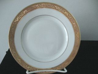 10 Limoges Raynaud Ambassador Gold Encrusted Bread Plate 6 1/4 "